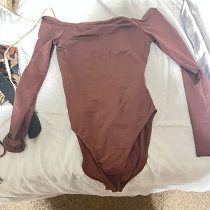 Brown bodysuit